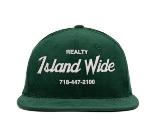 Island Wide Realty Chain 21-Wale Cord wool baseball cap