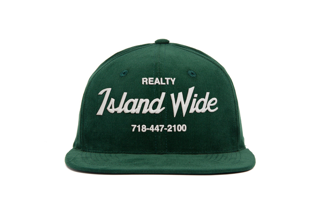 Island Wide Realty Chain 21-Wale Cord wool baseball cap