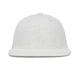 Clean Ivory Linen wool baseball cap