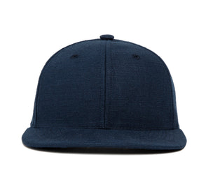 Clean Navy Linen wool baseball cap