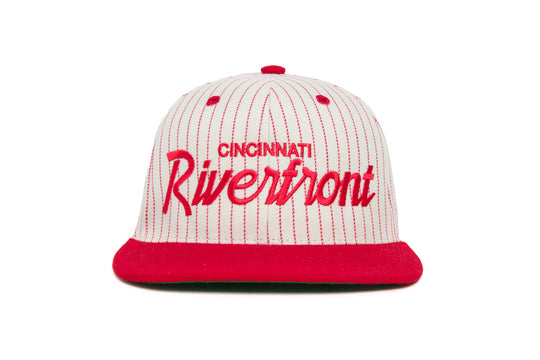 Riverfront Pinstripe wool baseball cap