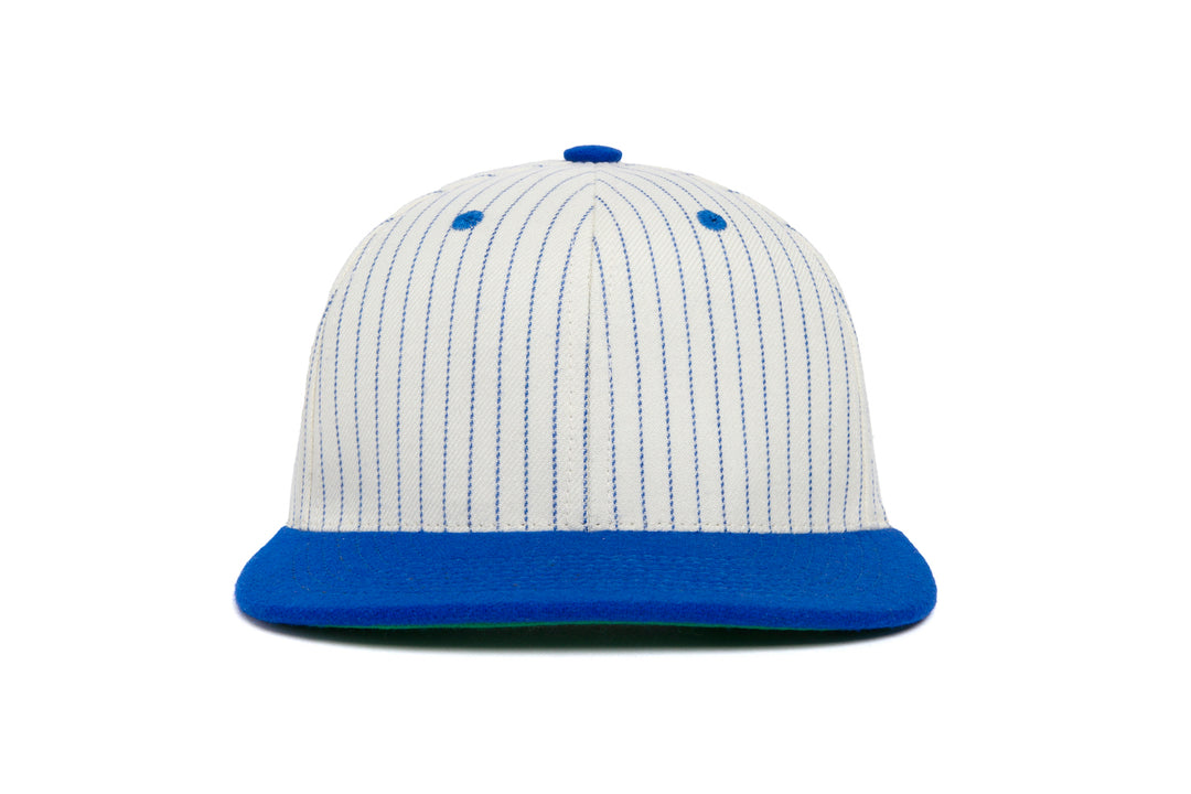 Clean Royal Pinstripe Two Tone Wool Hat, Wool Baseball Cap