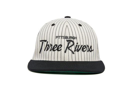 Three Rivers Pinstripe wool baseball cap